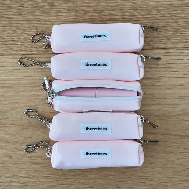 쓰리타임즈 립 파우치 키링