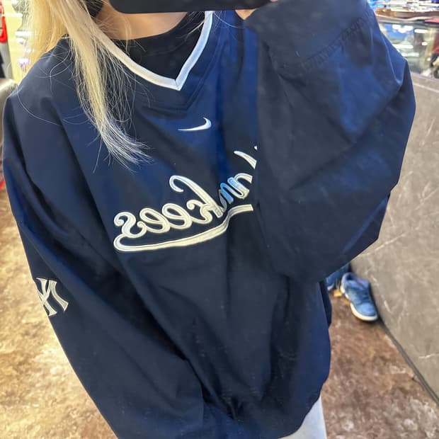 나이키 뉴욕 양키스 바람막이 웜업