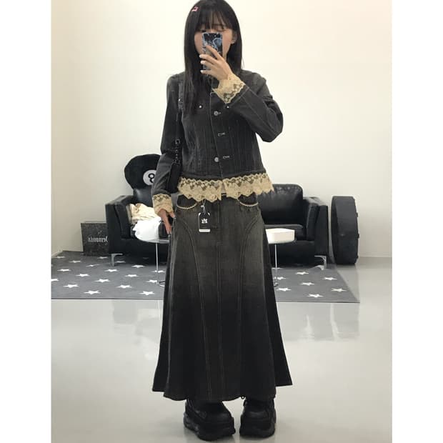 Jpn Cotton Frill Detail Jackets