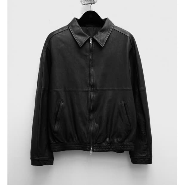 유스 워시드 레더 블루종 L사이즈 팝니다.