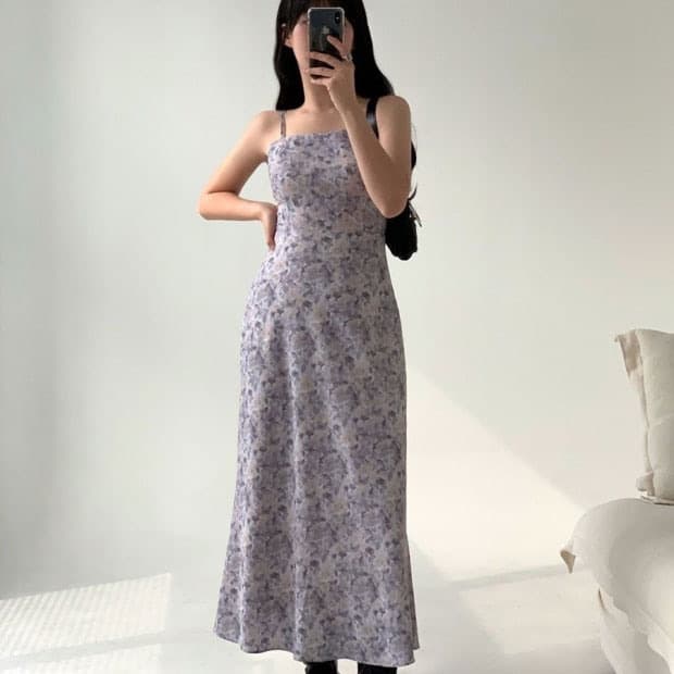 루루서울 빈티지 블룸 원피스 애쉬블루