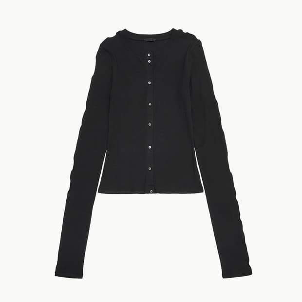 Birrot 비롯 라인 가디건 블랙 1사이즈