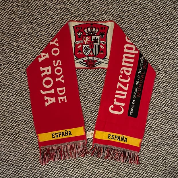 Vintage Spain 2010 World Cup Promo Scarf