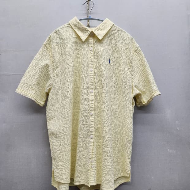 U.S폴로 로고 시어서커 반팔셔츠 110(XL)