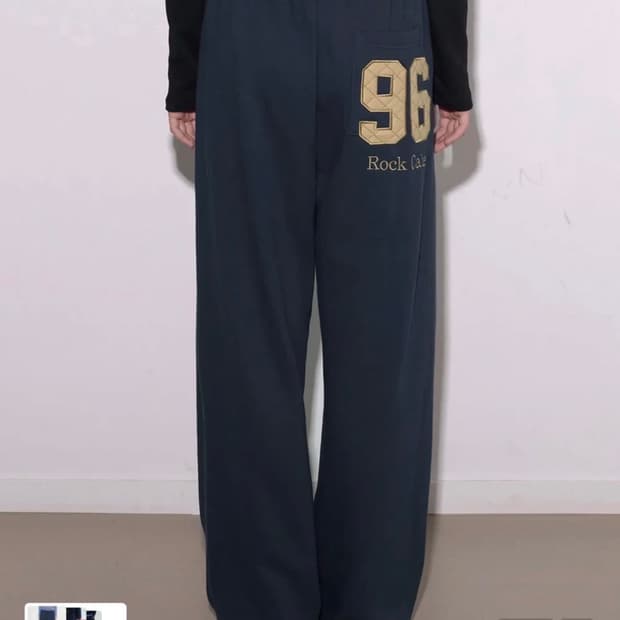 락케이크 아플리케 투웨이 조거 네이비 트레이닝 xs