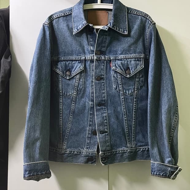 90s Jpn Lvc 557xx 복각 3세대 데님 트러커 자켓