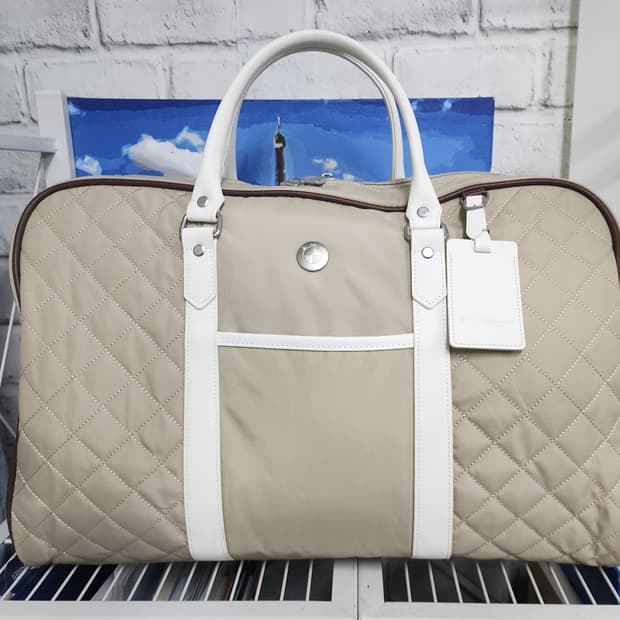 BMW 골프보스턴백  퀼팅 베이지 경량보스톤백 골프가방 OD06