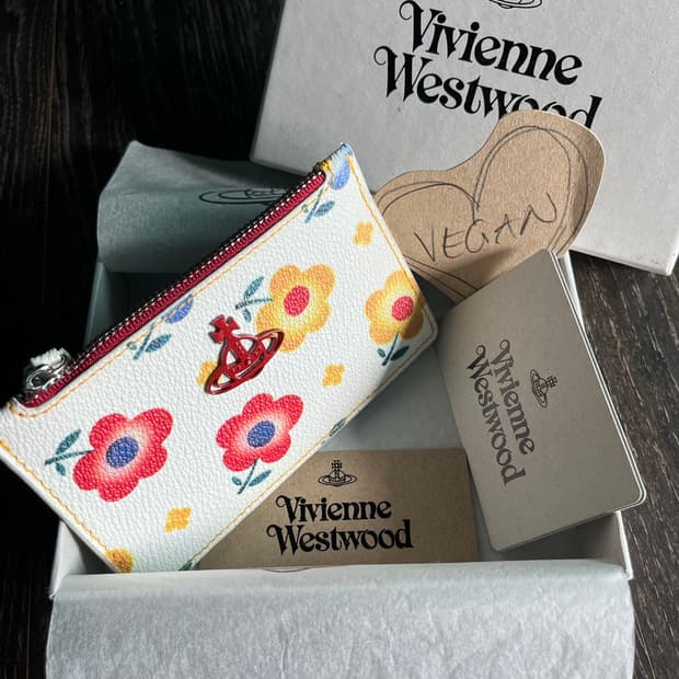 derby slim long card holder (flower)