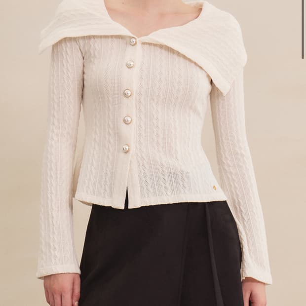 그레이스유 아론 니트 탑 (아이보리 xs-s)