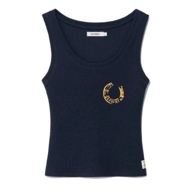 ROCKY WAFFLE SLEEVELESS TOP (NAVY)