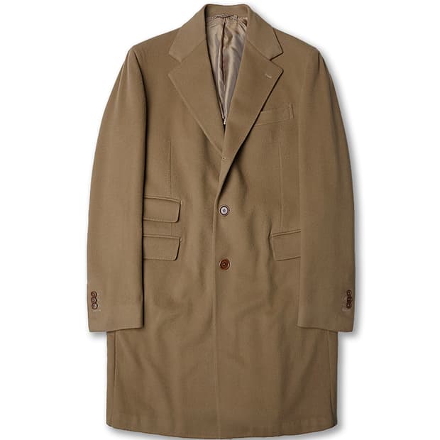 드 페트릴로 [De Petrillo] 울 캐시미어 나폴리 체스터필드 코트