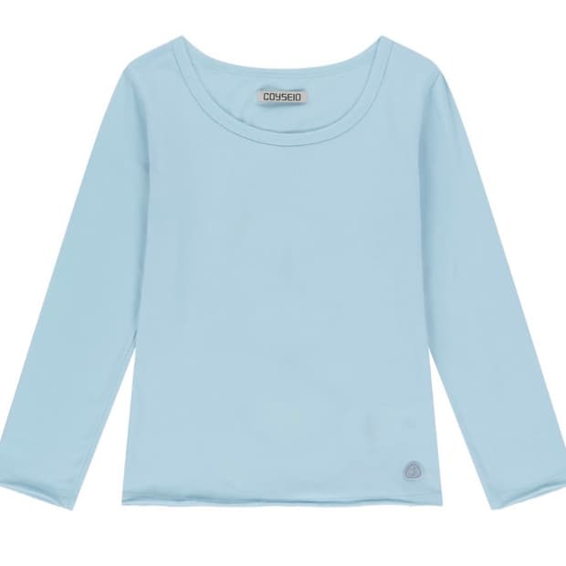 구해요) BACK CIRCLE CAPRI SLEEVES SKY BLUE