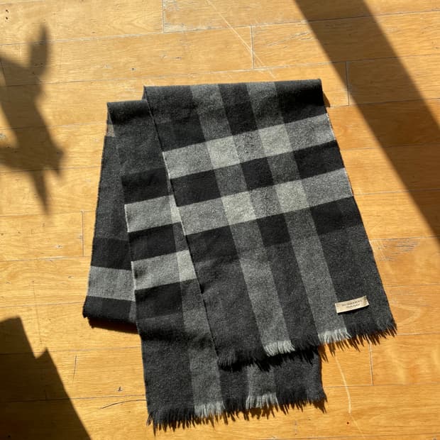 BURBERRY 버버리 캐시미어 체크 머플러 (Made in Englan