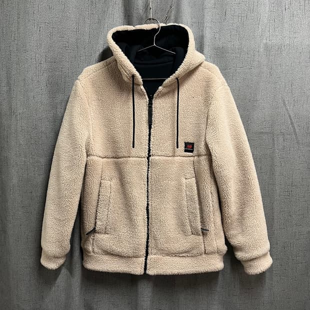 S 뉴발란스 양털 후리스 리시버블 후드집업