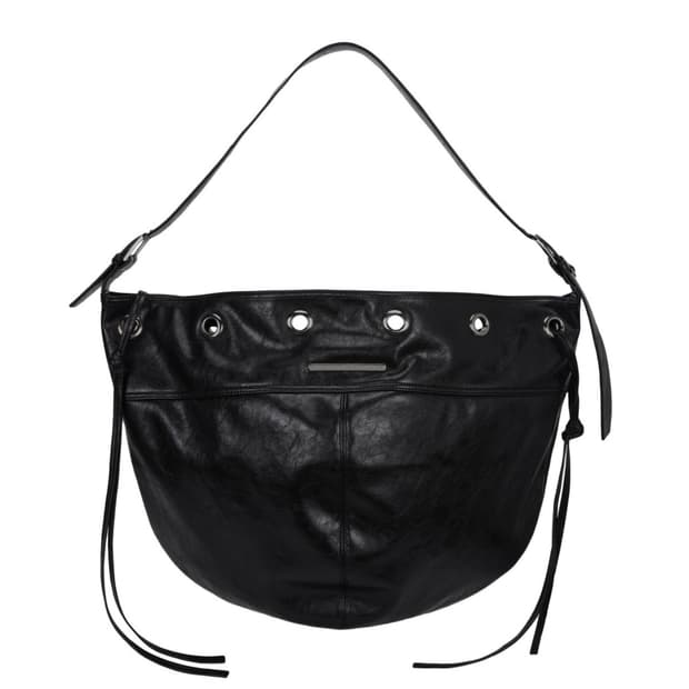 트리밍버드 아일렛 호보백 Eyelet Hobo Bag [ Black ]