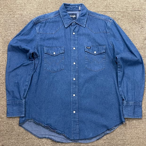 (L) Wrangler 랭글러 웨스턴 데님 셔츠