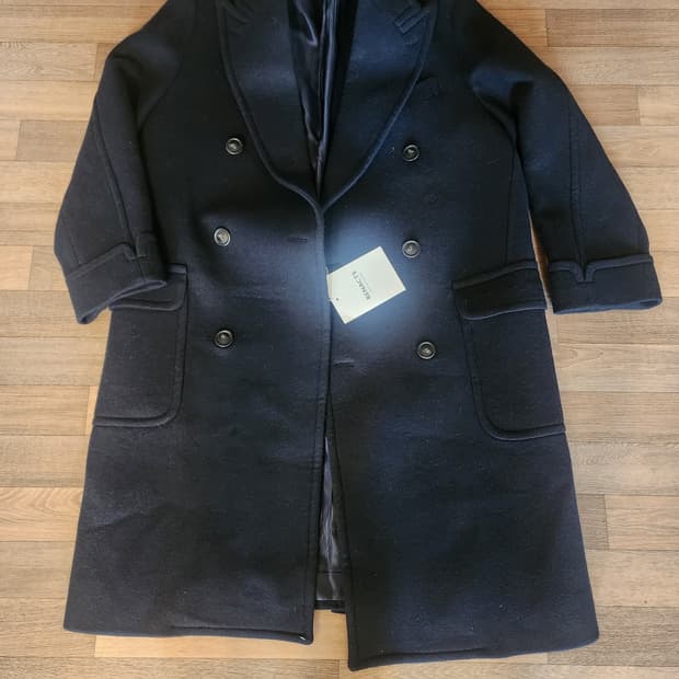 리넥츠 renacts 폴로코트 네이비 카멜헤어 2사이즈 새상품