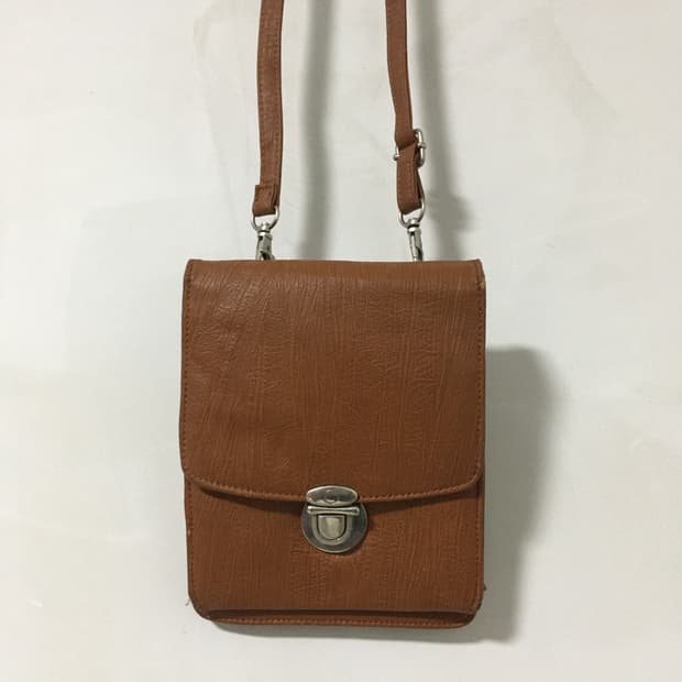 빈티지 가죽 지갑 크로스백