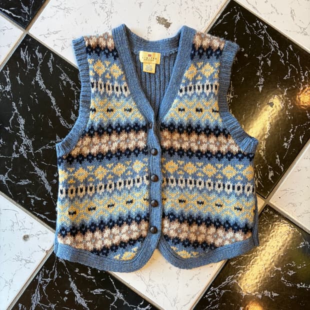 vintage knit vest
