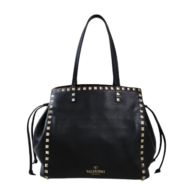 정품 발렌티노 락스터드 드로우스트링 토트/숄더백