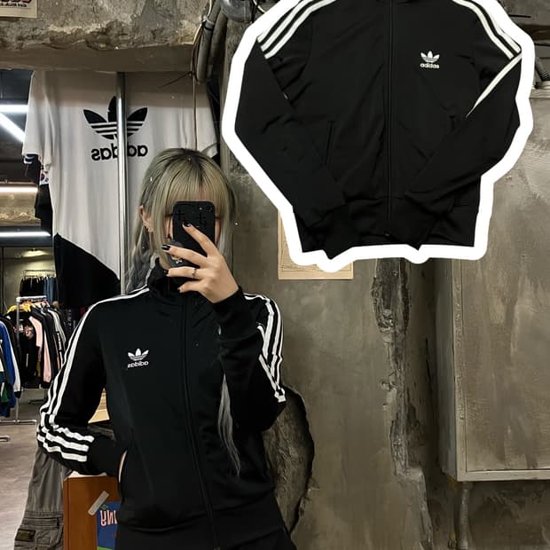 아디다스 져지 파이어버드 블랙 S  #csz906