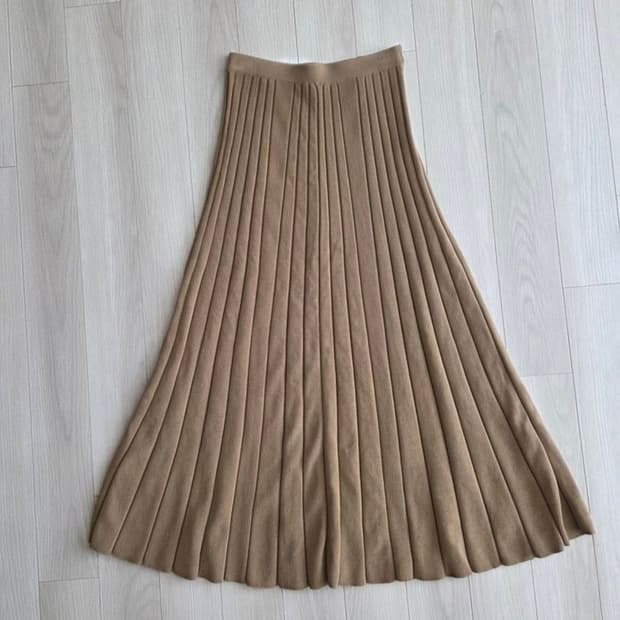 산드로 니트 플리츠 스커트 치마