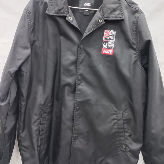 반스 블랙 코치 자켓 L(남100)