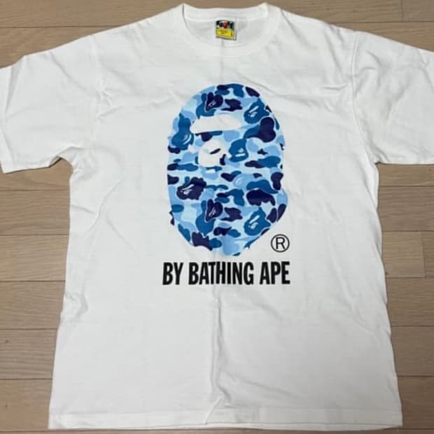 Bape 블루카모 반팔