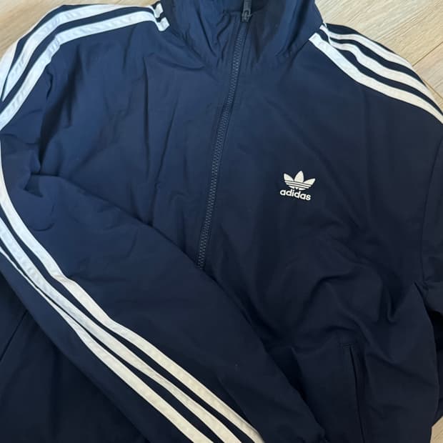 아디다스 네이비 져지 바람막이