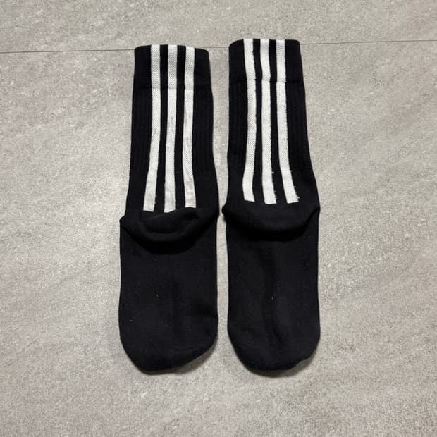 [M] Y-3 삼선 스트라이프 양말