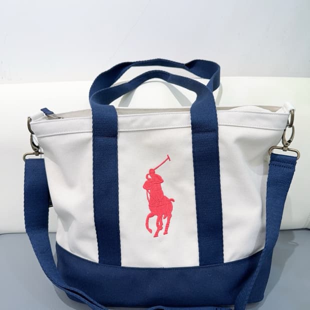 (새상품) 폴로랄프로렌 빅 포니 캔버스 토트백