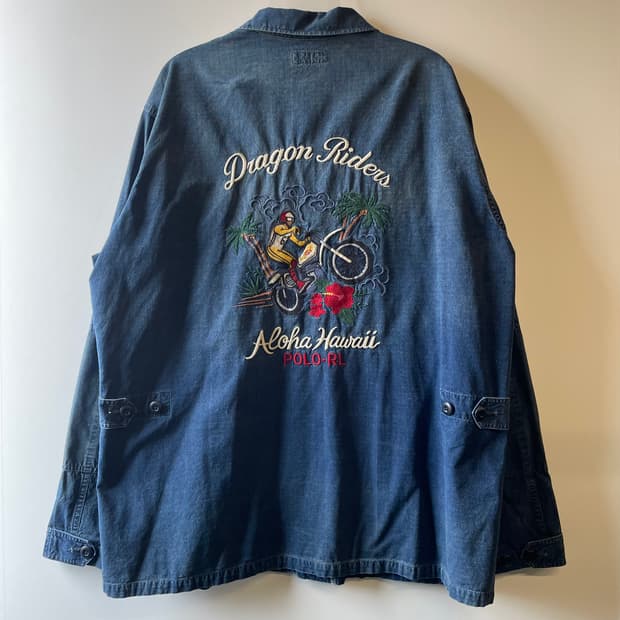 폴로 랄프로렌 드래곤 라이더스 자수 워크자켓