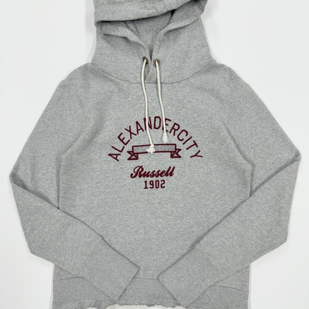 러셀 애슬레틱 빈티지 크롭 후디