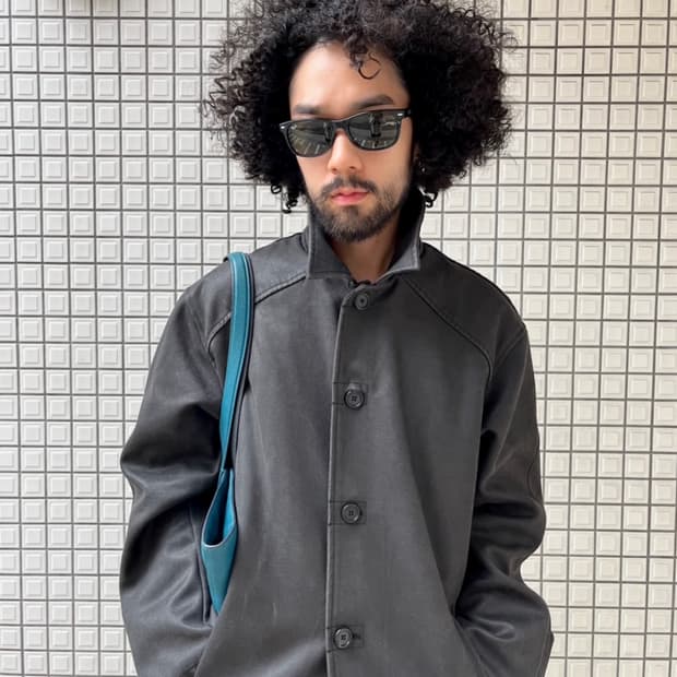 빈티지 카 코트 워시드 브라운