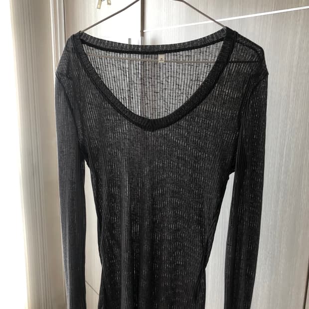 deep v neck top