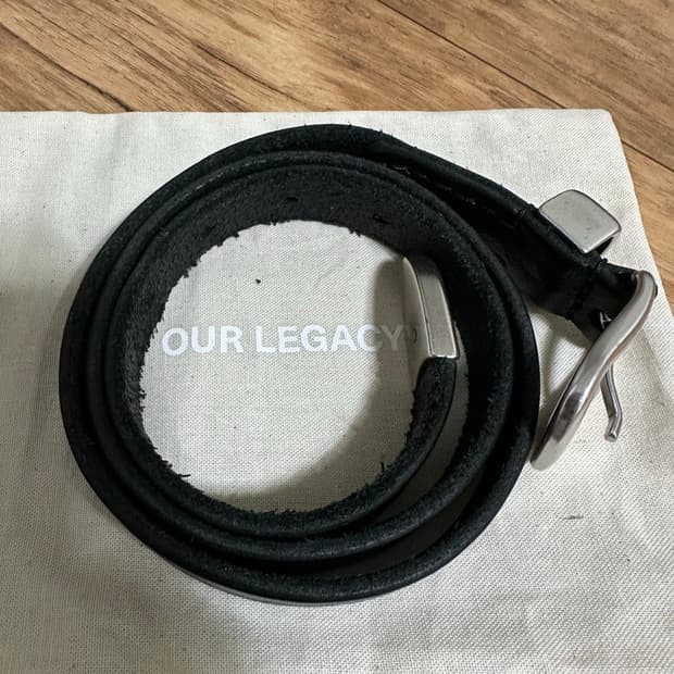 Our legacy 2cm 레더 벨트 블랙 70