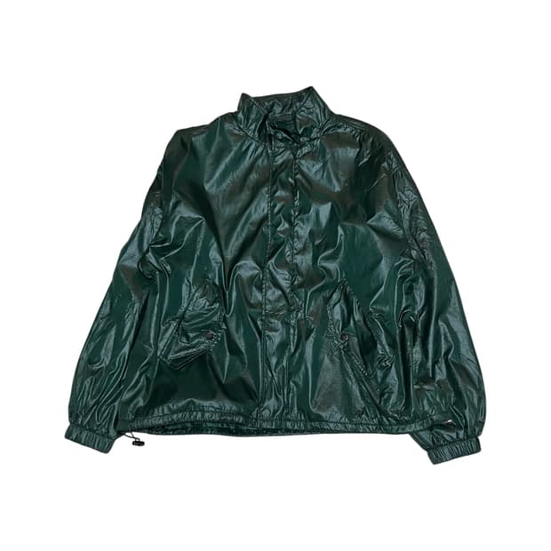 glossy lightweight windbreaker jacket