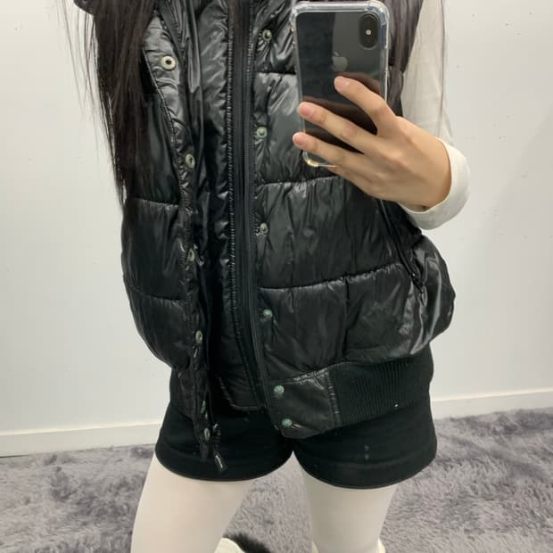 Y2k 투웨이 퍼 다운 베스트