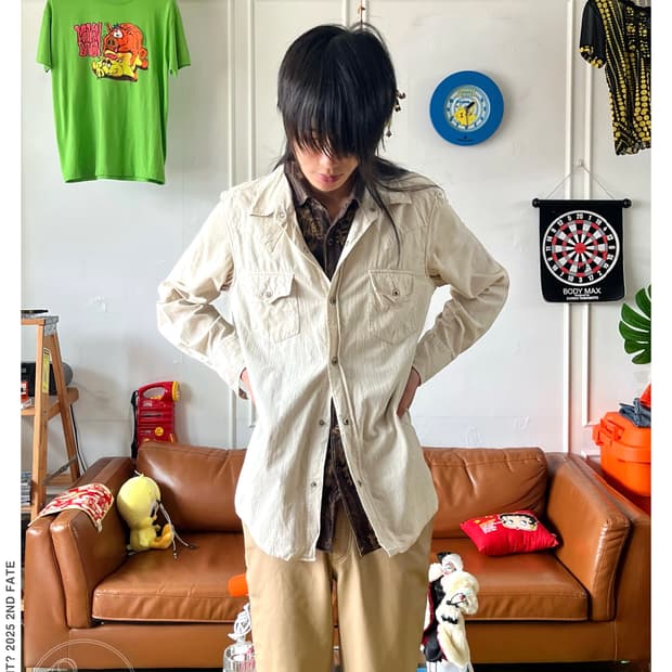 ΩMKOS Japanese 2-Layer Corduroy shirt