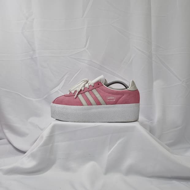 245 아디다스 가젤 업 플랫폼 스니커즈 핑크