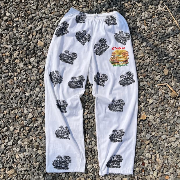 DIBUHO 그래픽세부 패턴 와이드 팬츠(실측확인)