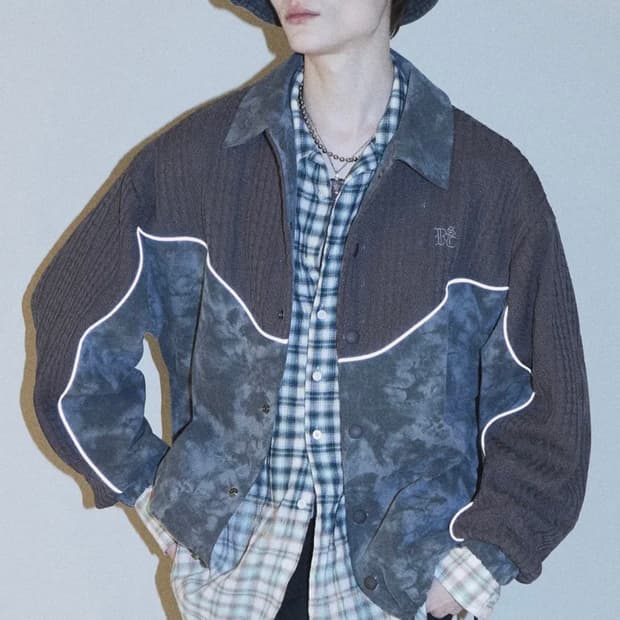 RSC 니트 데님 자켓