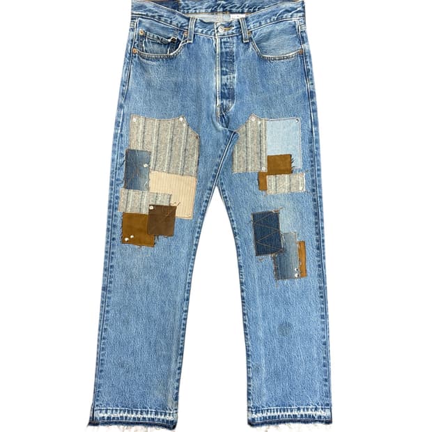 00's levi's repair jeans