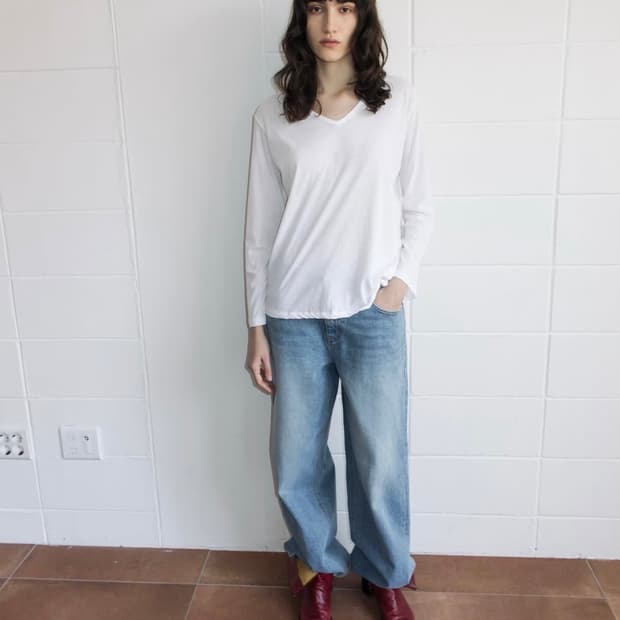 리포스 데님팬츠 라이트 그린