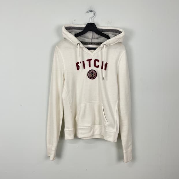 아베크롬비 아이보리 후드티 M <663>
