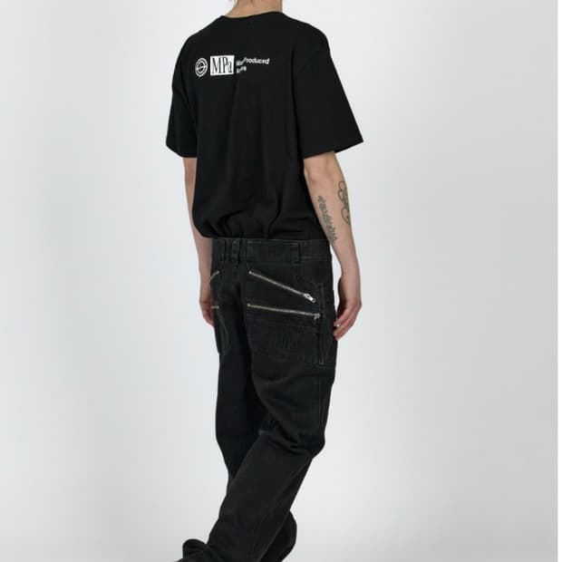 Mpa split pocket pants black