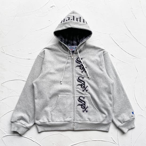 수프림 엠엘비 화이트 삭스 콜라보 후드직업