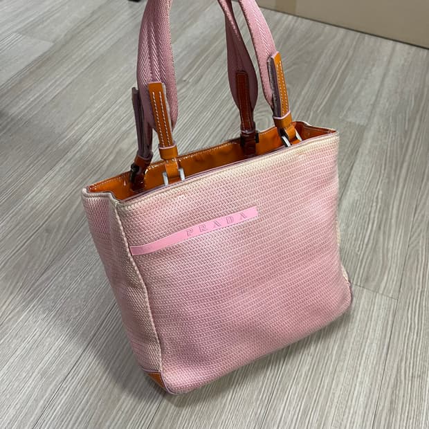 2000s 프라다스포츠 핑크 토트백 