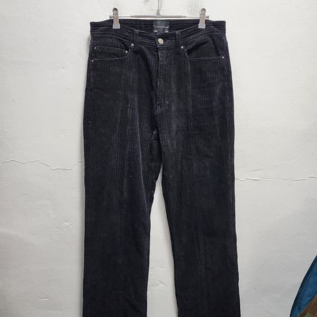 메종미네드 밑단트임 디테일 코듀로이 와이드팬츠 