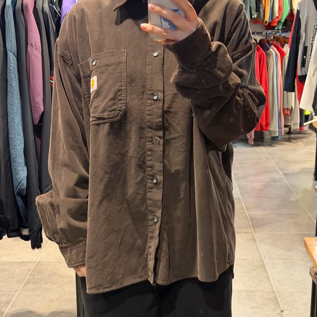 [NO.9] 칼하트 브라운 코듀로이 셔츠